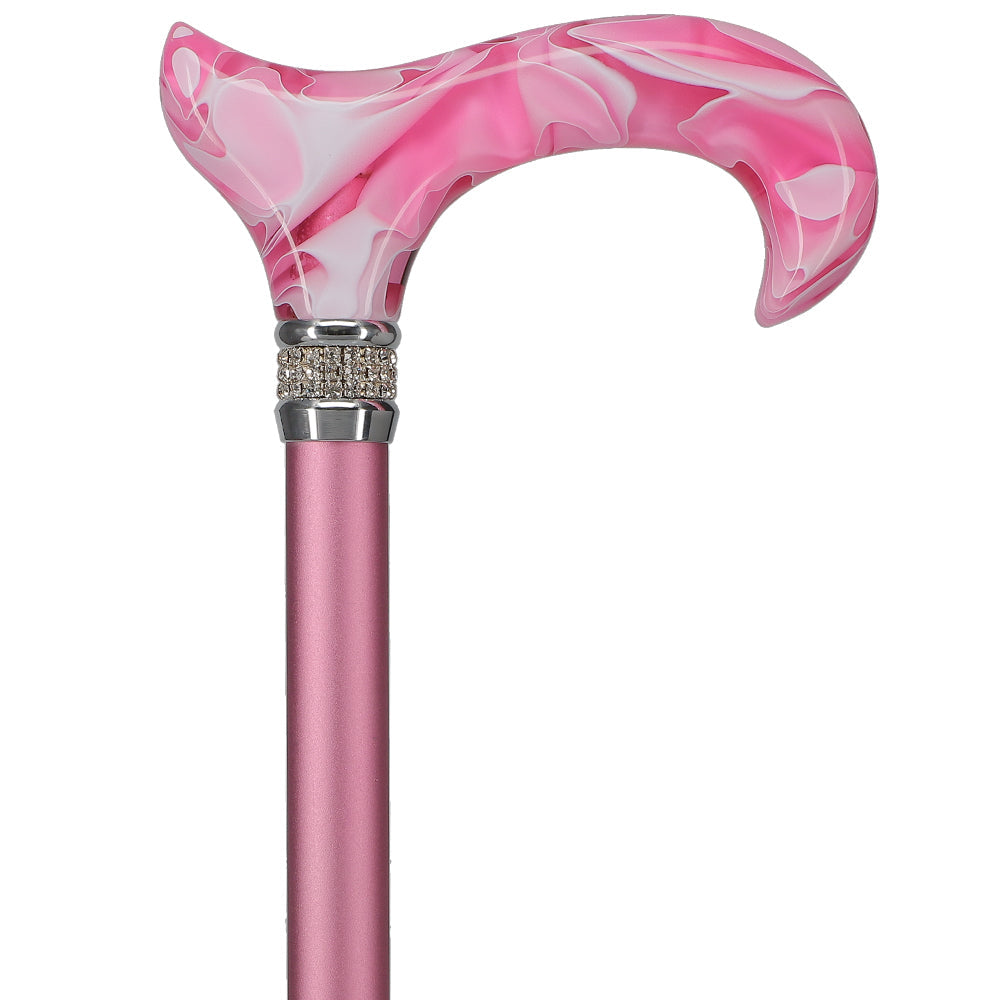 Scratch and Dent Pink Pearlz Designer Adjustable Cane V1717 Inexpensive For Sale