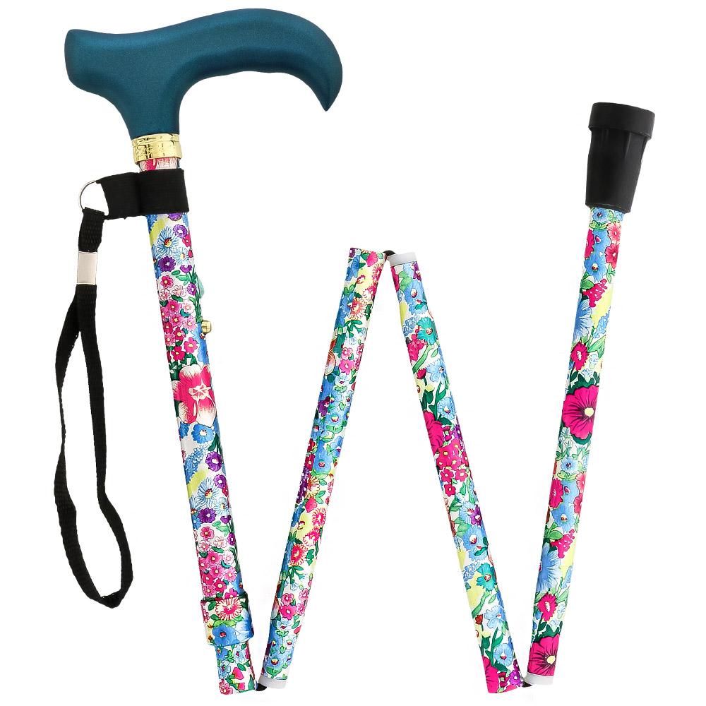 Beautiful Bouquet: Adjustable Folding Cane Wooden Handle Nicekicks Cheap Pice