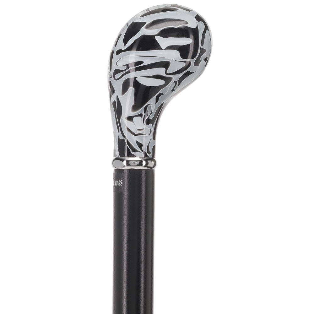 Black Onyx Knob Stick: Pearlescent Acrylic, Beechwood Cheap Sale Pay With Paypal