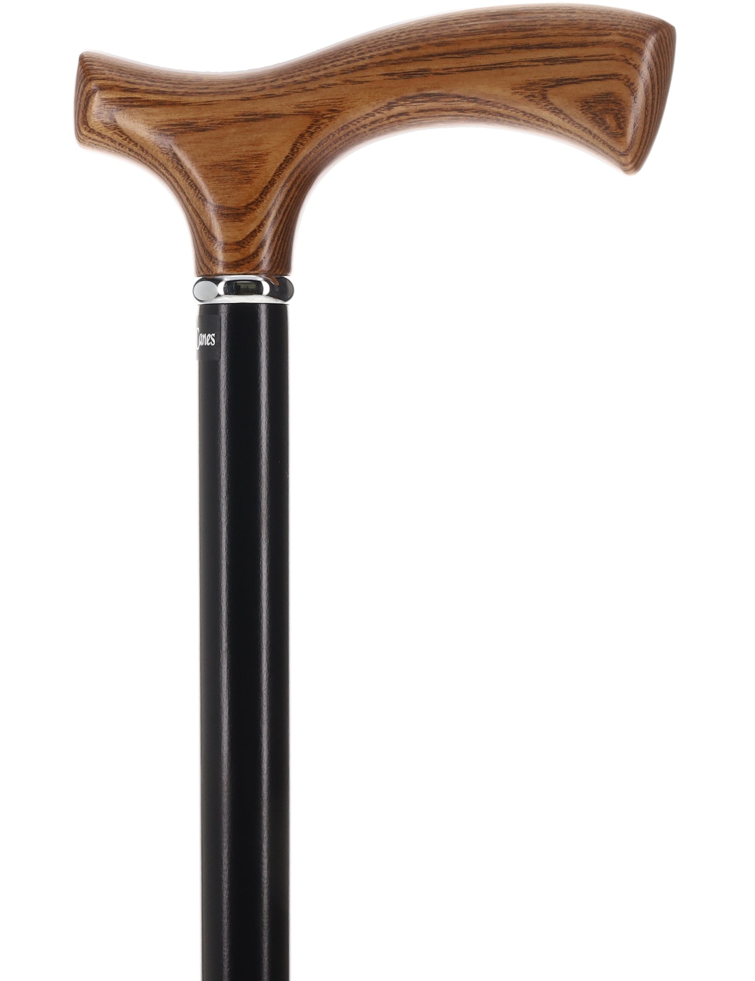 Premium Natural Ash Wood Fritz Cane, Espresso w/ Silver Collar New Styles Cheap Pice