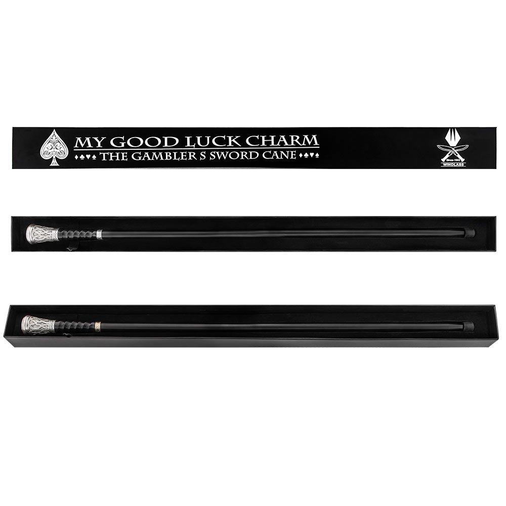 Blackjack 925R Silver Plated Knob Sword Cane w/ Hidden Dice Discount Outlet Locations