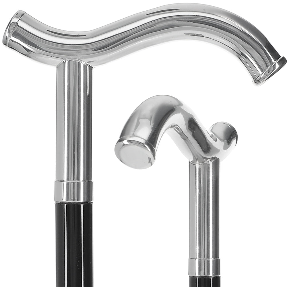 Italian Luxury: Fritz Handle with Opulent Curve, 925r Silver Free Shipping Pick A Best