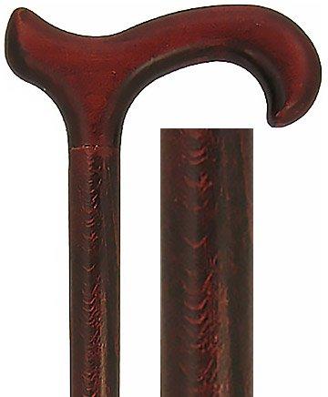 Scratch and Dent Dark Rosewood Derby Walking Cane With Dark Rosewood Stained Beechwood Shaft V1274 Buy Online