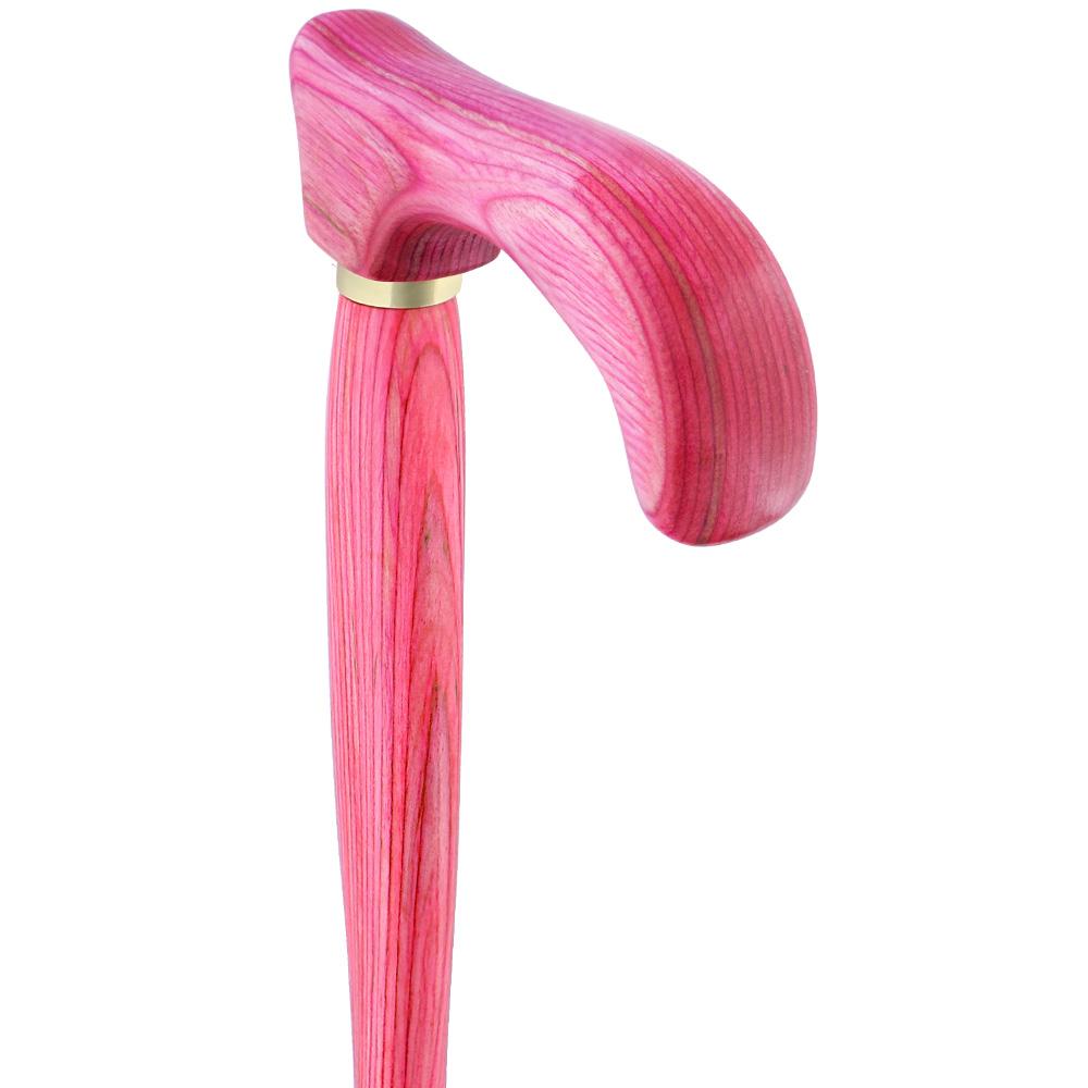 USA-Made Twisted Chic Pink Cane: Vibrant Colorwood Laminate Buy Cheap Popular