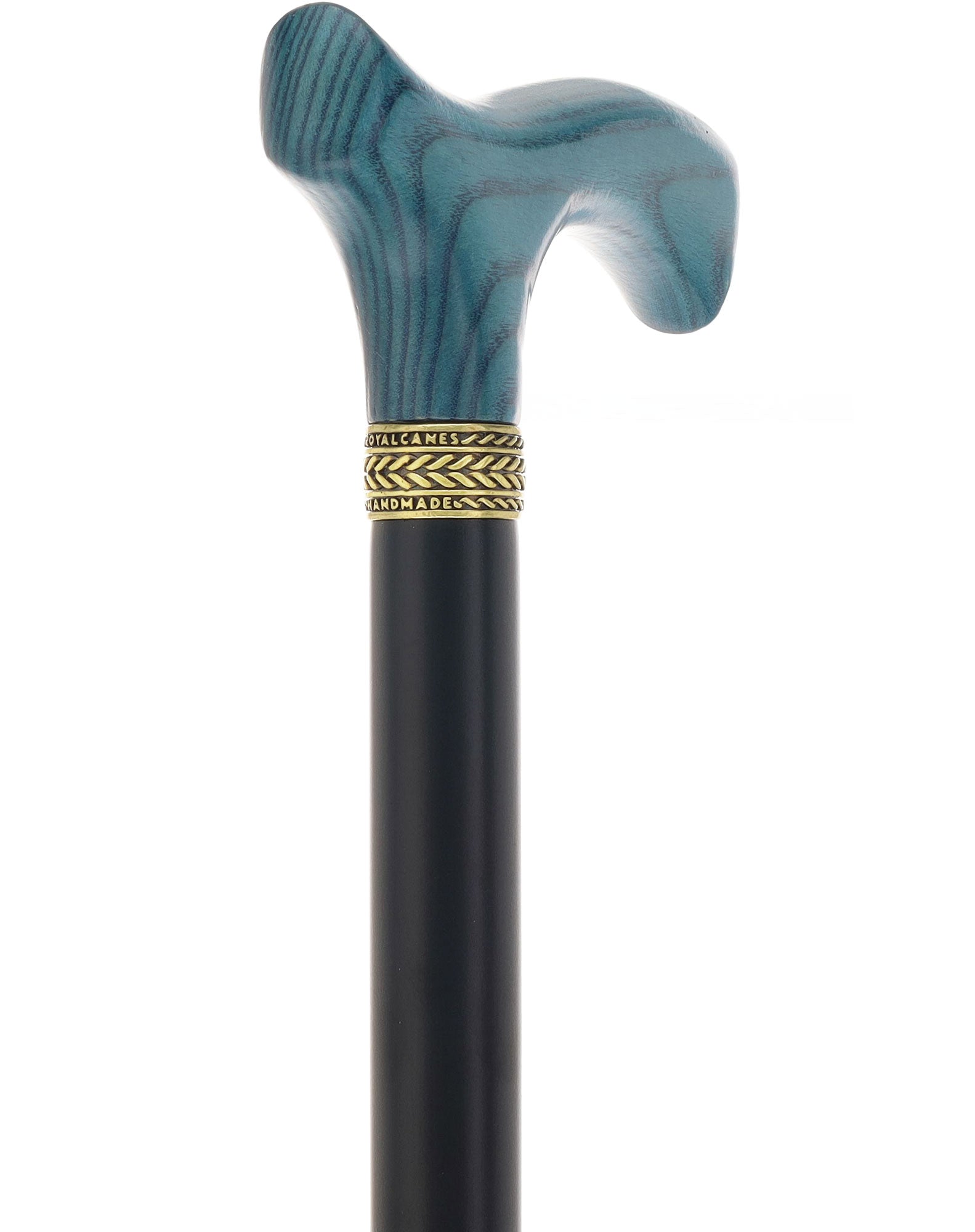 Stylish Blue Denim Fritz Cane, Sleek Black Beechwood Shaft Cheapest For Sale