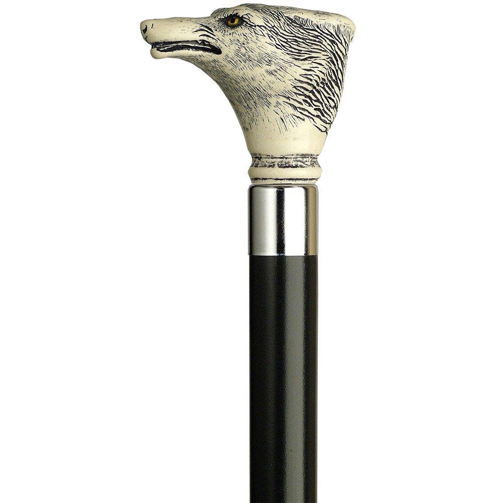 Scrimshaw Wolf Stick - Unique Art Carved Design Cheapest Pice Cheap Pice