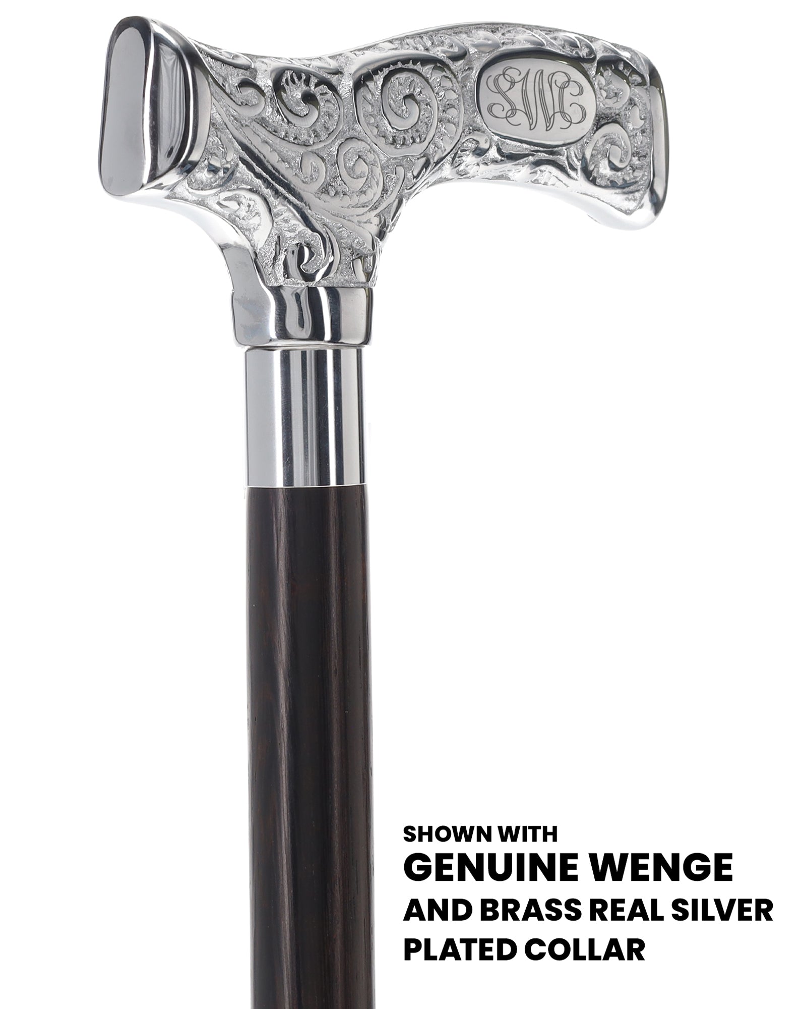 Make It Yours: Premium Chrome Cane w/ Personalized Engraving Pay With Visa For Sale