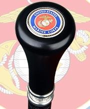 U.S. Marines Flat Top Stick: Beechwood Shaft Pewter Outlet Cheap Online