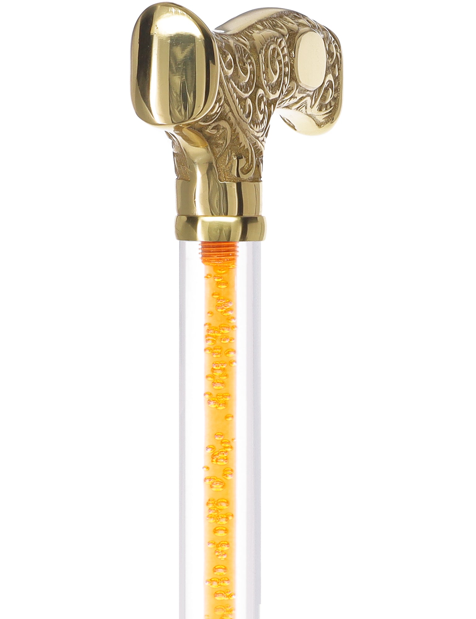Make It Yours: Color Invisible Clear Shaft w/ Premium Brass Cane Cheap Best Store To Get