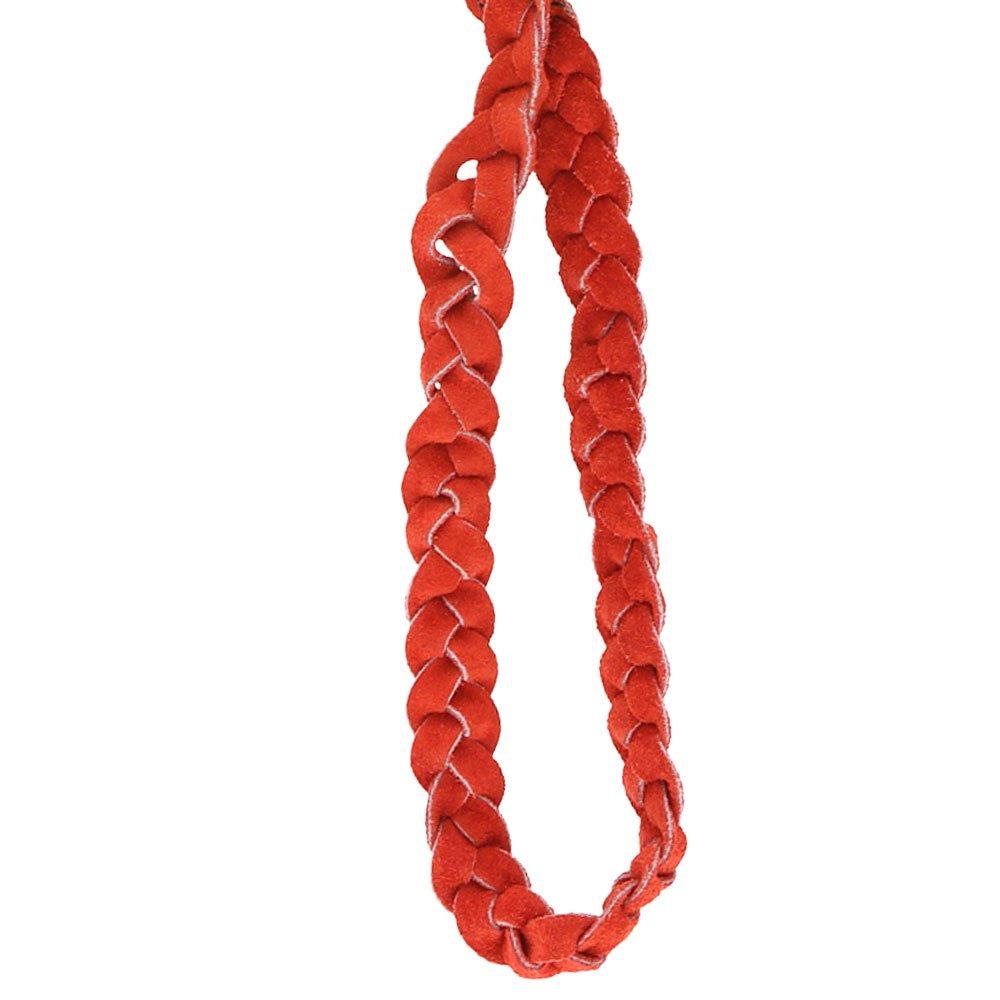Red Suede Strap with Snap-Off Clip Professional