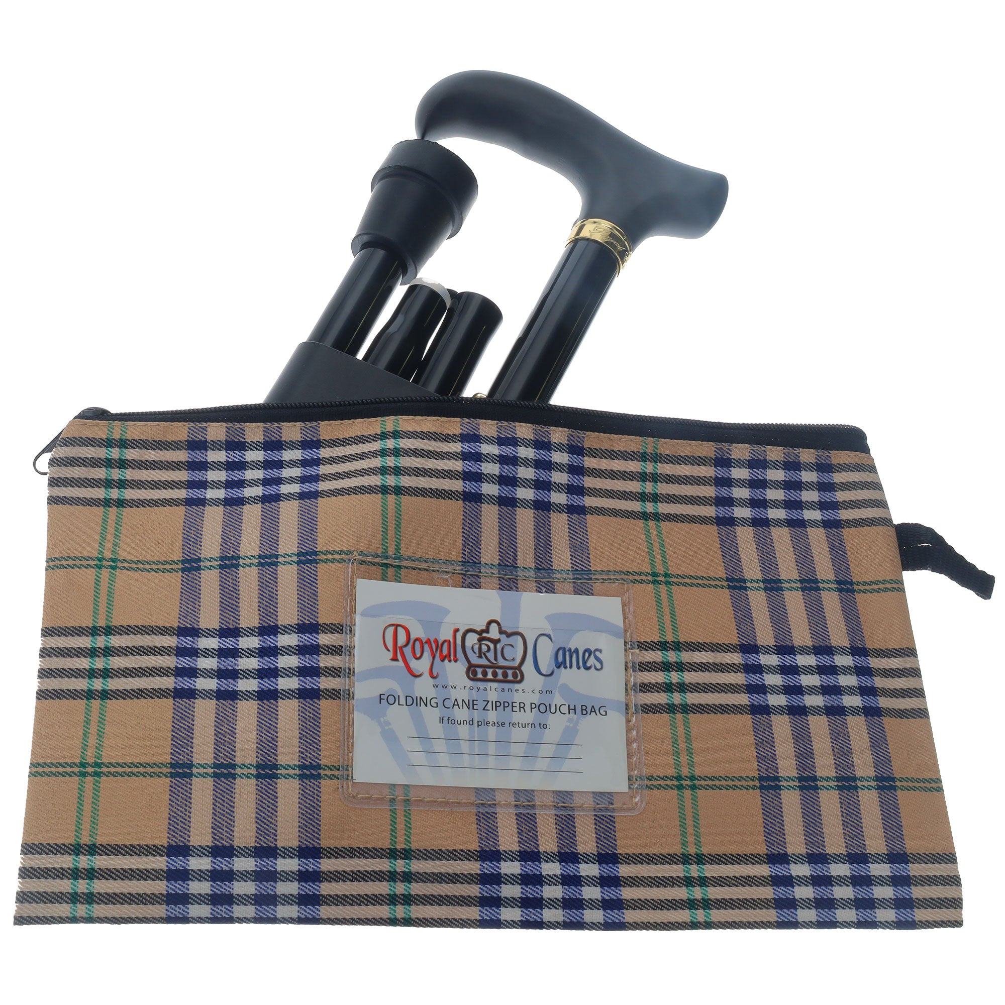Compact Folding Cane Zipper Bag 12x6.25 - Must-Have! Discount Official Site