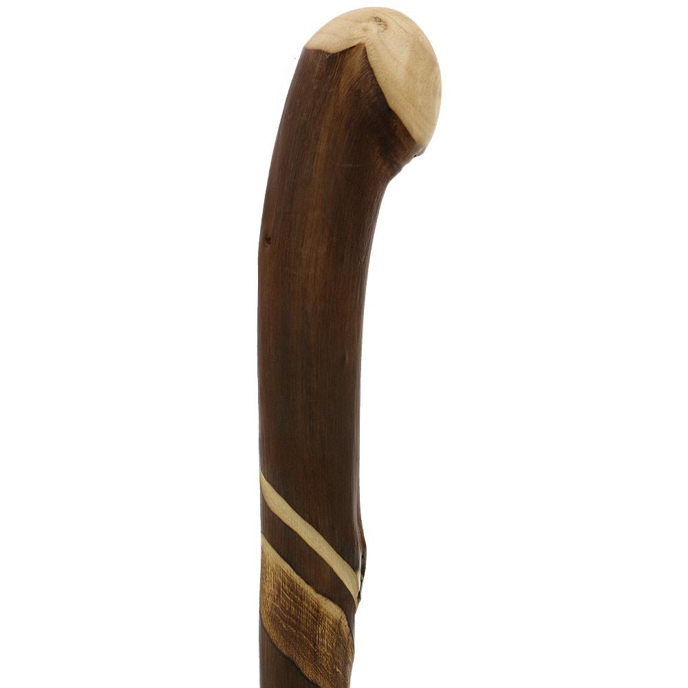 Artisan Crafted: Flamed Chestnut Shaft with Root Knobbed Handle Clearance Amazon