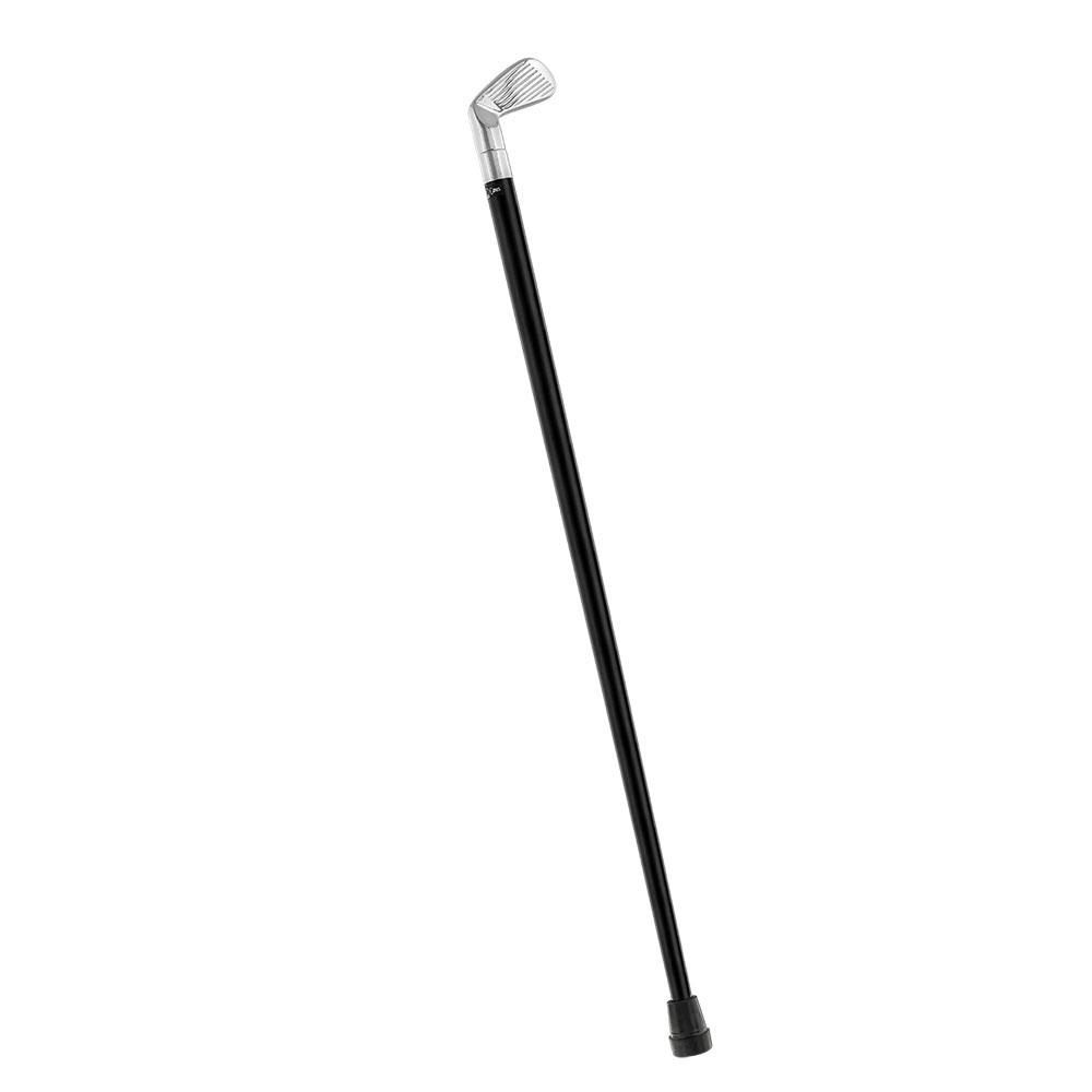 Scratch & Dent Chrome Plated Golf Club Walking Cane with Black Beechwood Shaft and Silver Collar V1309 Perfect Cheap Online