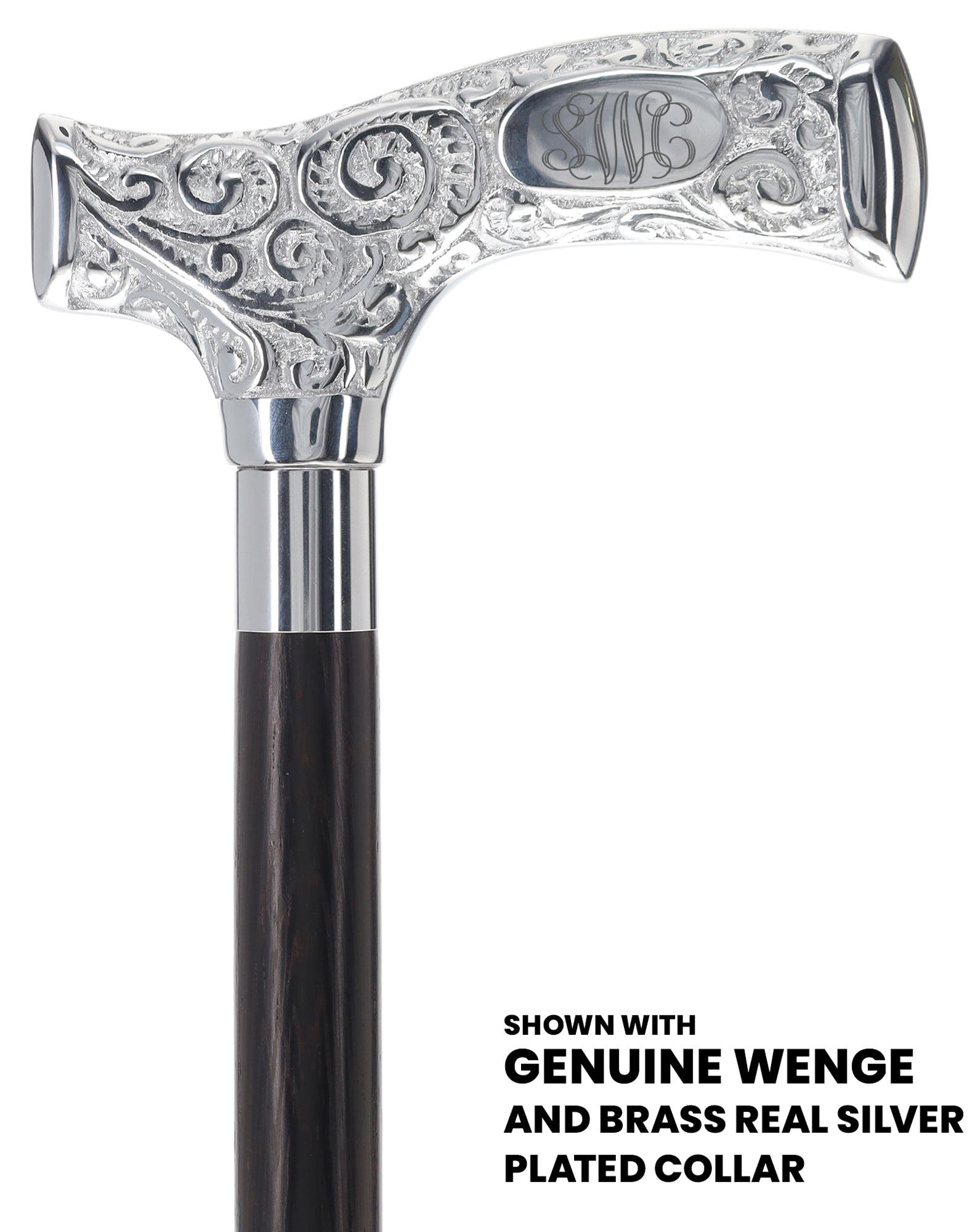 Make It Yours: Premium Chrome Cane w/ Personalized Engraving Pay With Visa For Sale