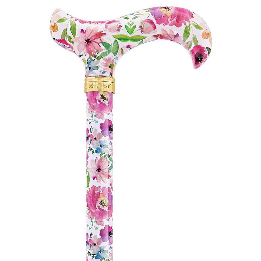 Vivienne May: Watercolor Flowers, Folding Cane Patterned Handle Online