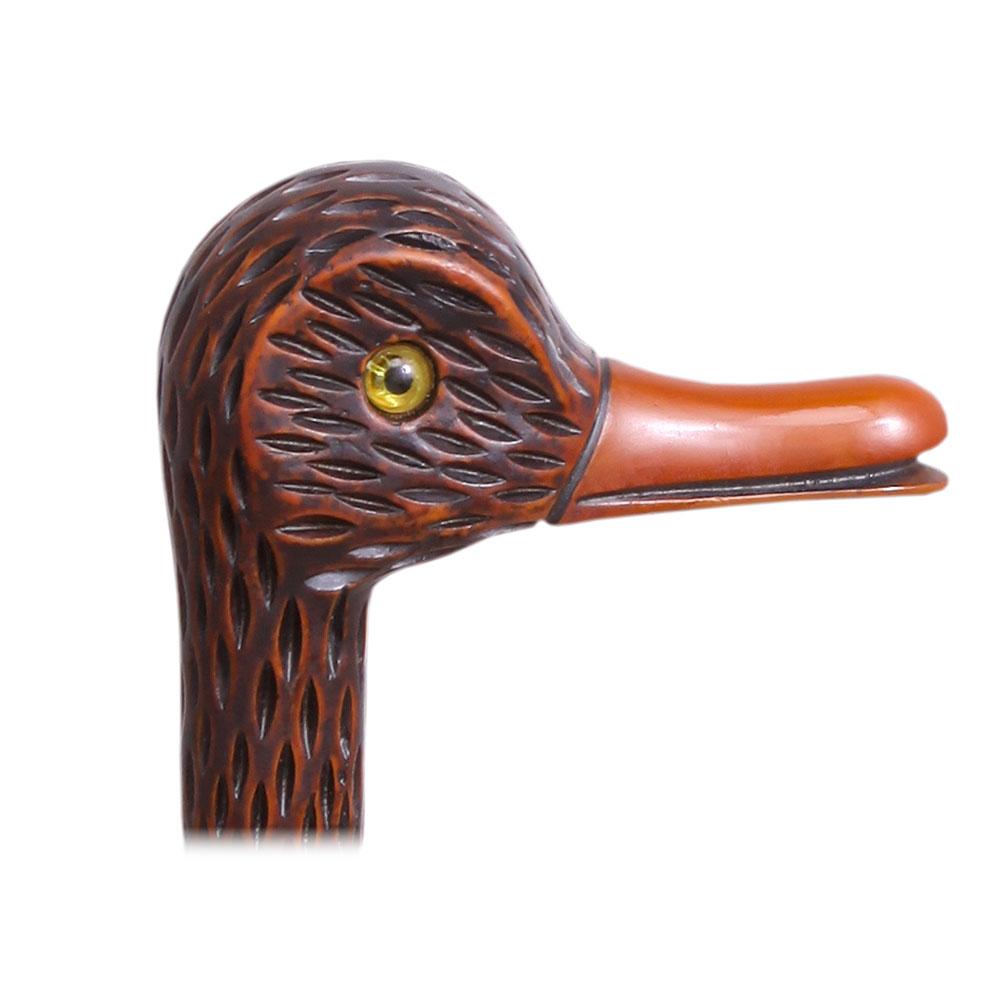 Feathered Duck Imitation Wood Handle Cane Italian Handle w/ Custom Shaft & Collar Buy Cheap Wiki