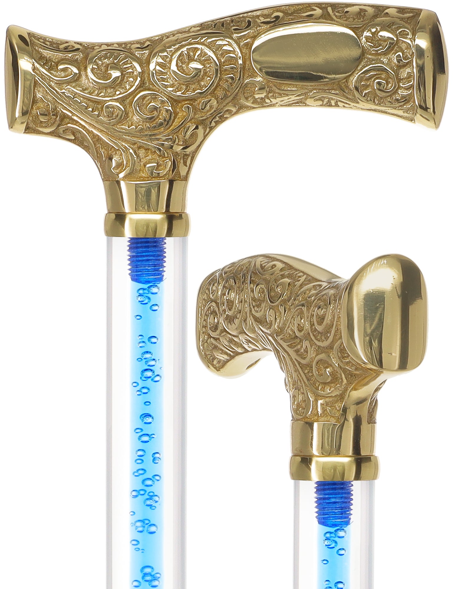 Make It Yours: Color Invisible Clear Shaft w/ Premium Brass Cane Cheap Best Store To Get