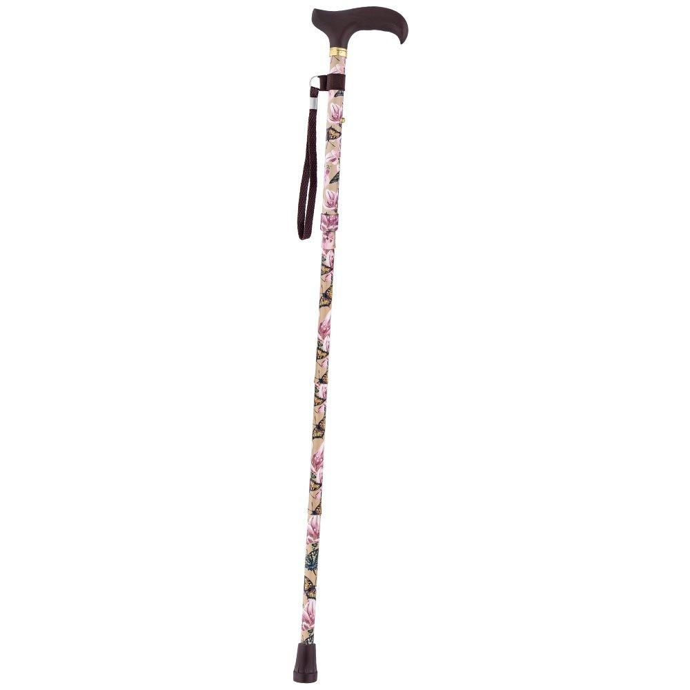 Lily & Butterfly Derby: Elegant, Adjustable Folding Cane Outlet Purchase