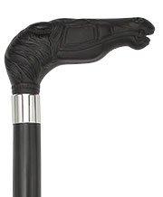 Black Stallion Horse Imatation Wood Handle Cane -Italian Handle w/Custom Shaft and Collar Outlet Cheap Authentic