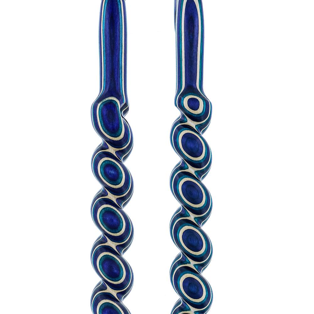 USA-Made Twisted Spiral Cane: Highlander Blue Durable Laminate 2025 New