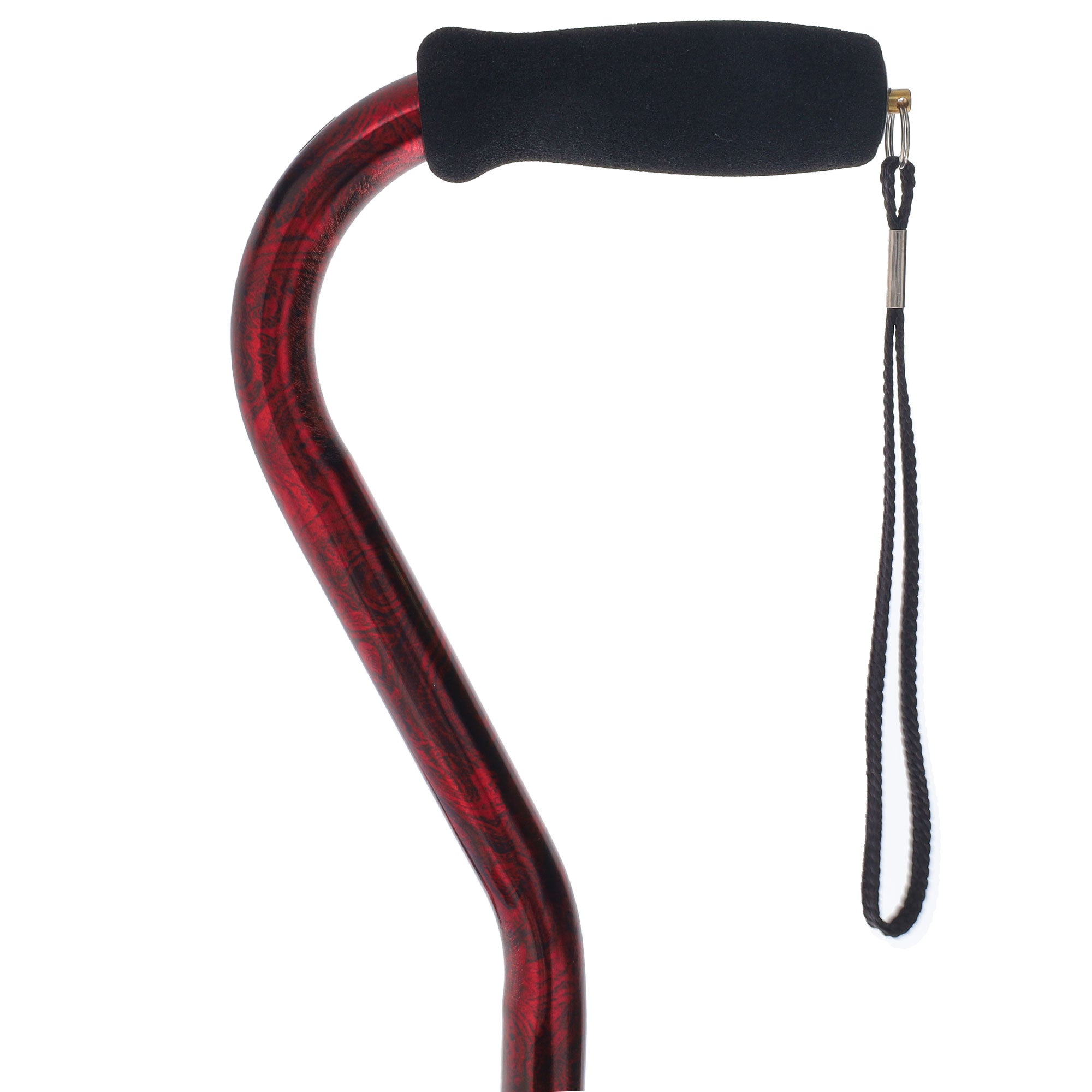 Limited single item listing: Smoky Red Offset Walking Cane Pictures Online