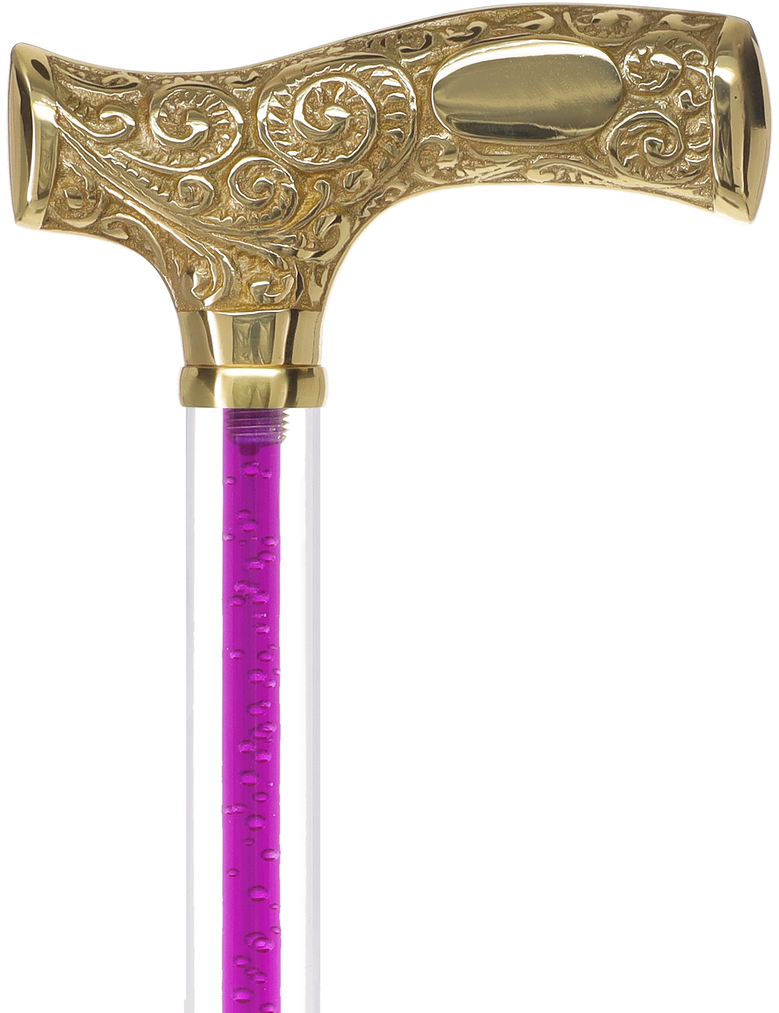Make It Yours: Color Invisible Clear Shaft w/ Premium Brass Cane Cheap Best Store To Get