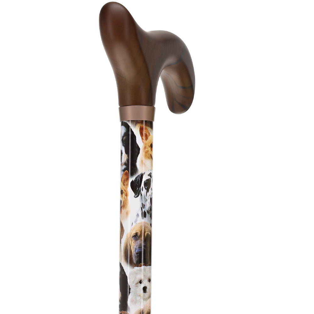 Dog Lovers: Designer Adjustable Cane w/ Wooden Handle Collections For Sale