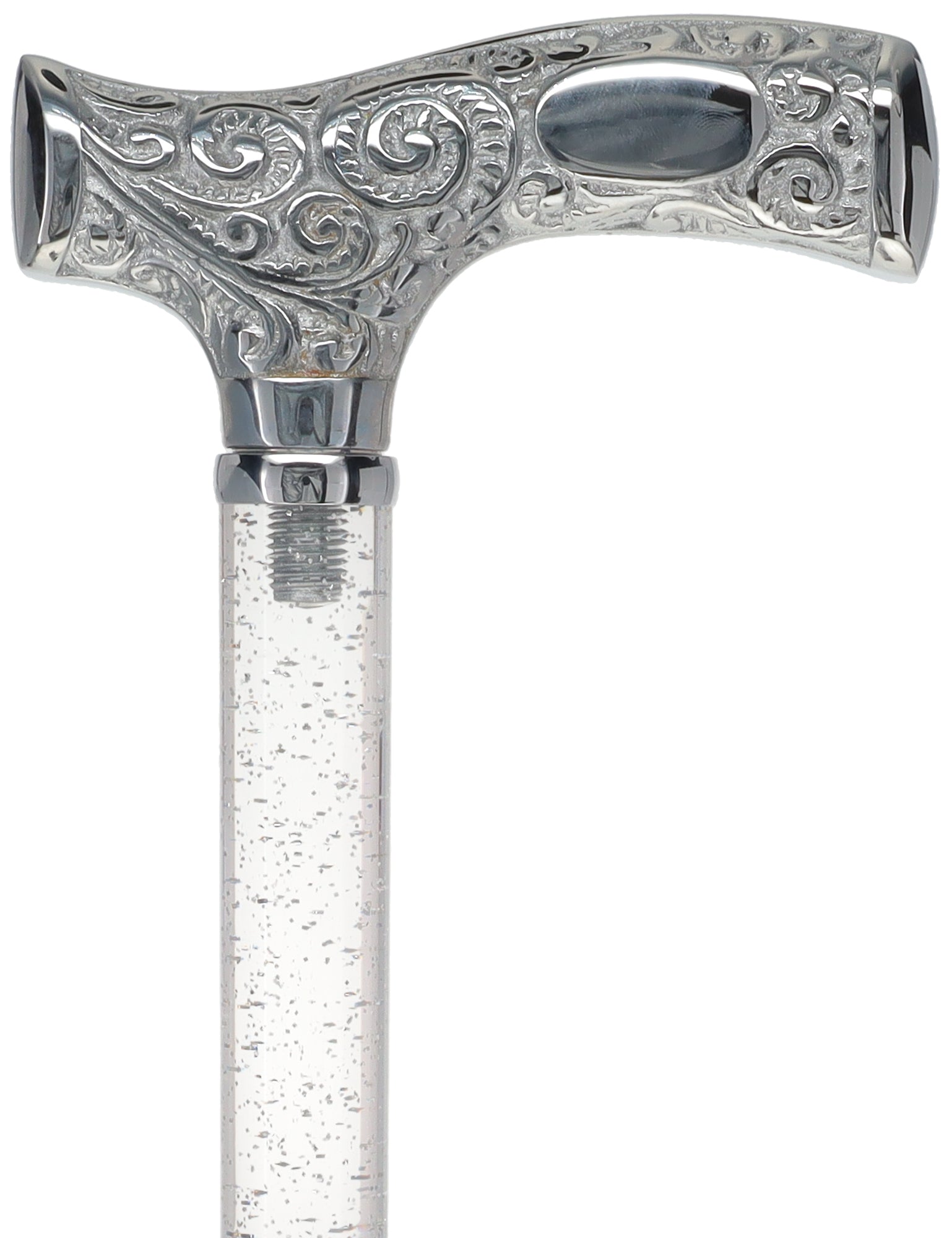 Make It Yours: Invisible Clear Shaft w/ Premium Chrome Brass Cane The Cheapest For Sale