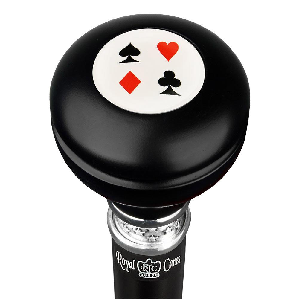 Cards Casino Knob Stick: Large Knob, Pewter Collar Buy Cheap Nicekicks