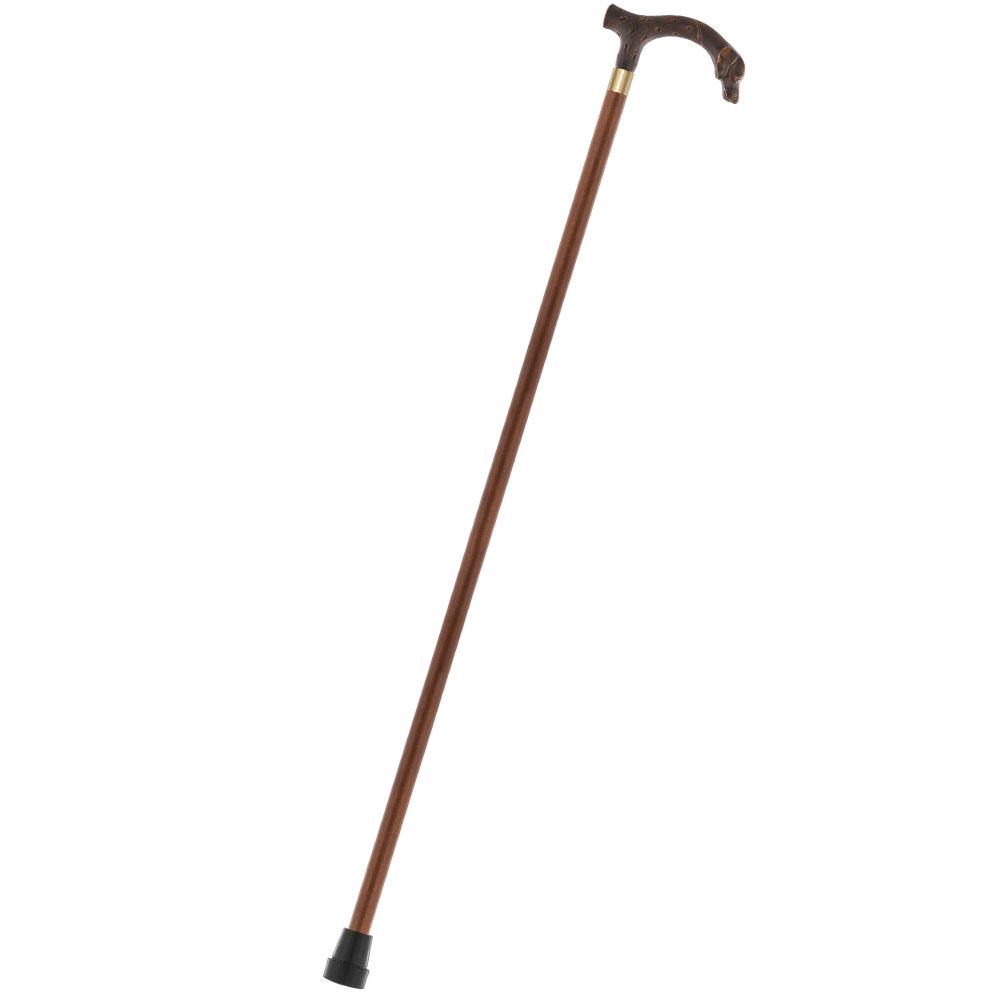 Devoted & Loyal Dog Wooden Fritz Handle Cane w/ Custom Shaft & Collar Choice For Sale