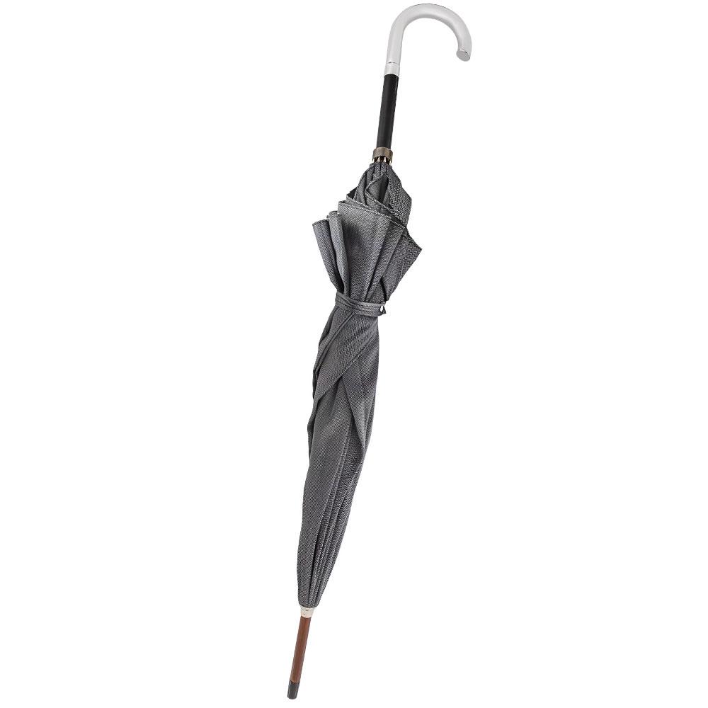 Italian Luxury: Tourist Handle, Woven Umbrella Cane, 925r Silver Sale Wide Range Of