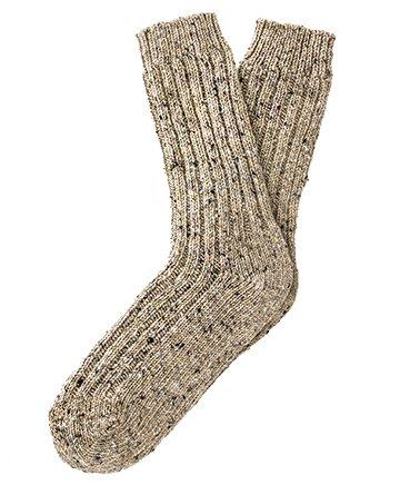 Ladies Bashful Beige Irish Wool Country Socks Cheap Sale 2025 Newest