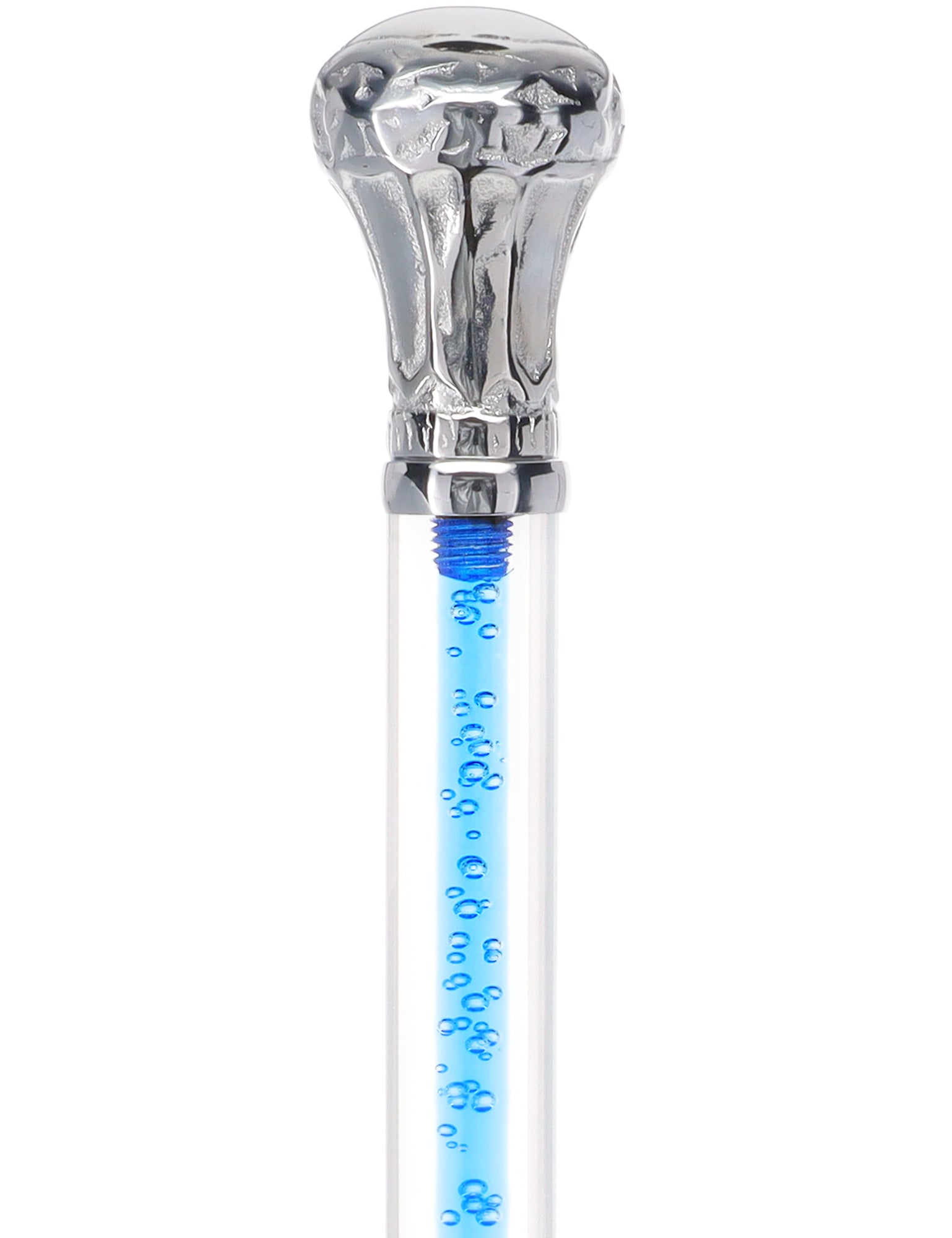 Color Crystal Elegance Chrome Knob Cane with Invisible Acrylic Shaft Options Sale In China