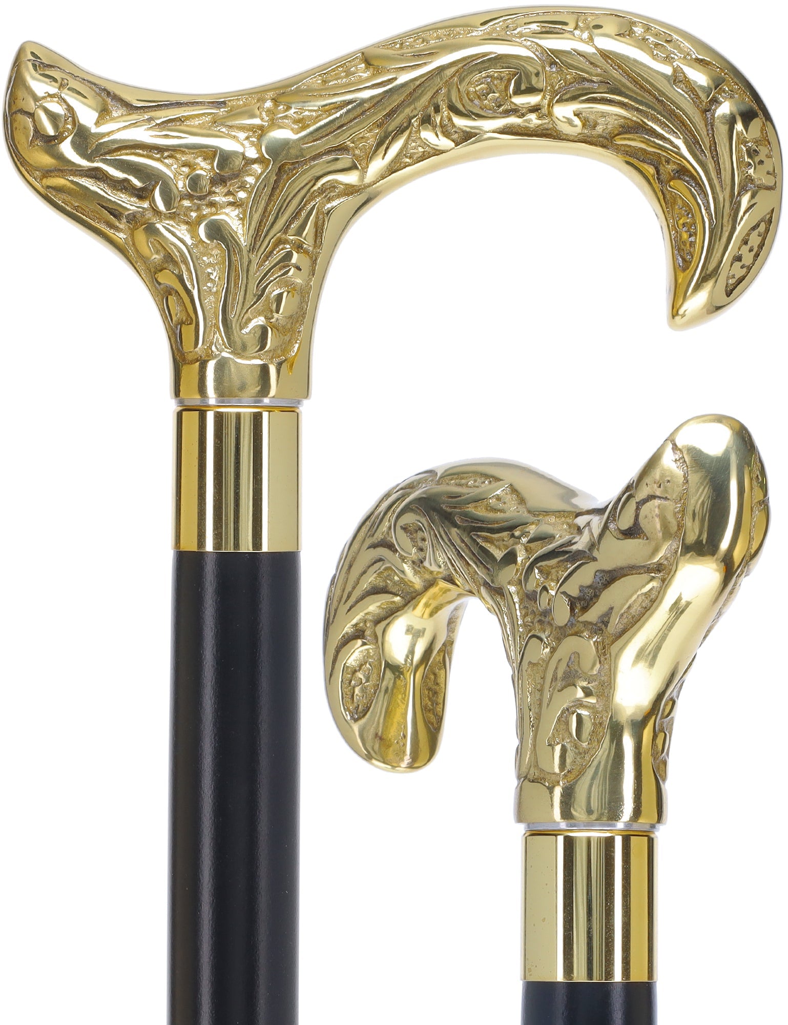 Scratch and Dent Premium Brass Derby Handle Walking Cane: Custom Shaft & Collar V2352 Buy Cheap Classic