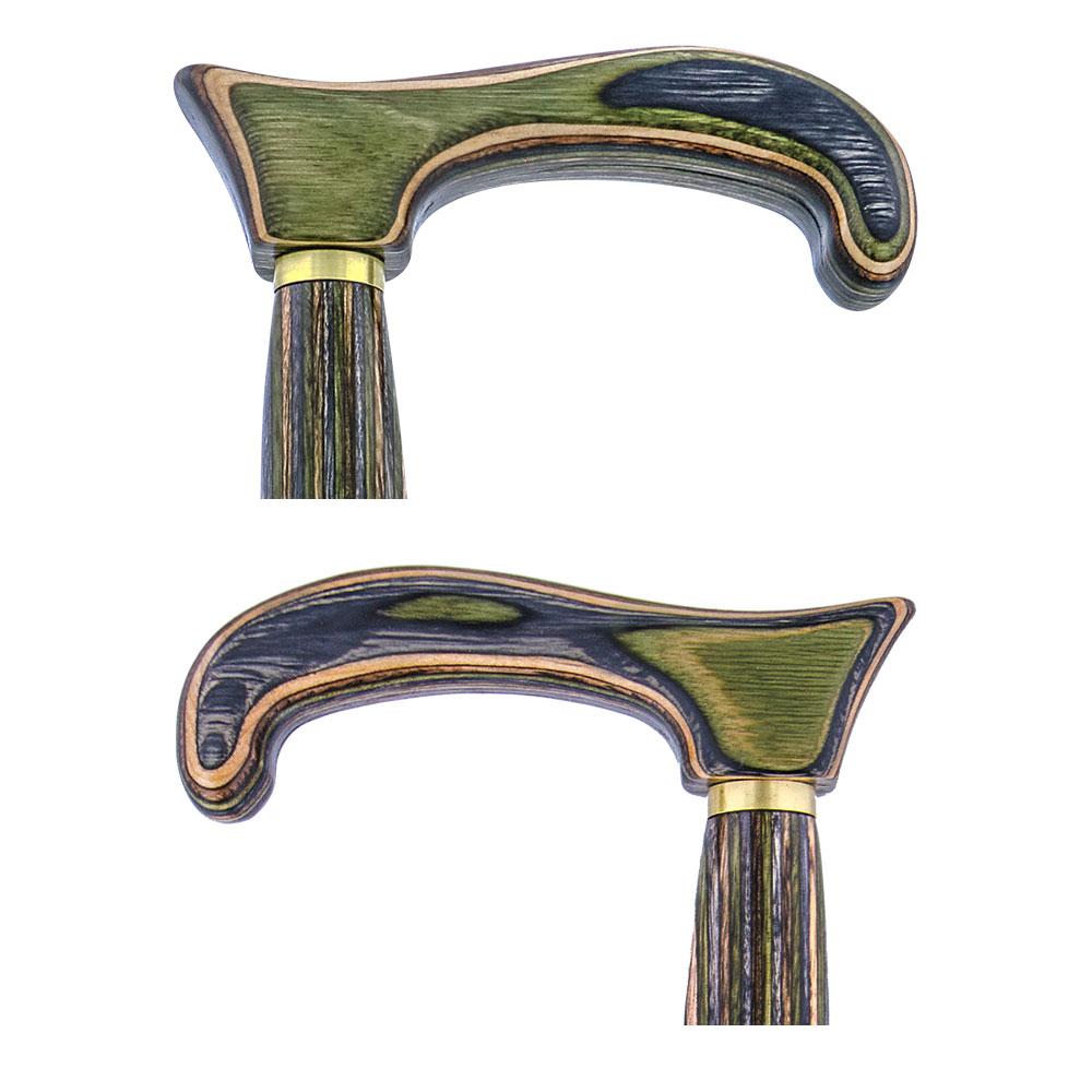 USA-Made Twisted Camo Cane: Stylish Colorwood Laminate Clearance Largest Supplier