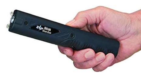 Zap Stick Stun Gun & Flashlight w/ Belt Clip High Quality For Sale