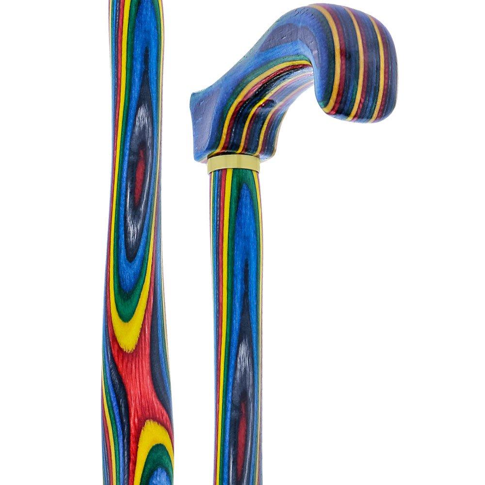 USA-Made Twisted Candy Swirl Cane: Vibrant Colorwood Laminate Cheap Sale Pay With Visa