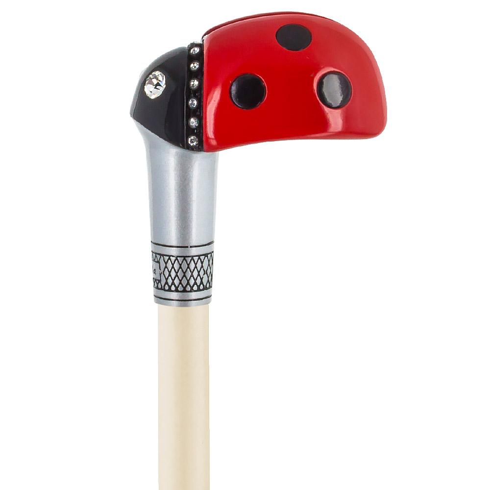 Lady Bug Lola Signature Carbon Fiber Walking Cane - 1 Ivory Shaft Discount Amazon