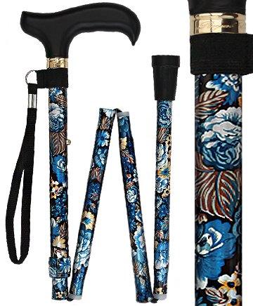 Evening Splendor: Designer Pattern Adjustable Folding Cane Cheap Fake