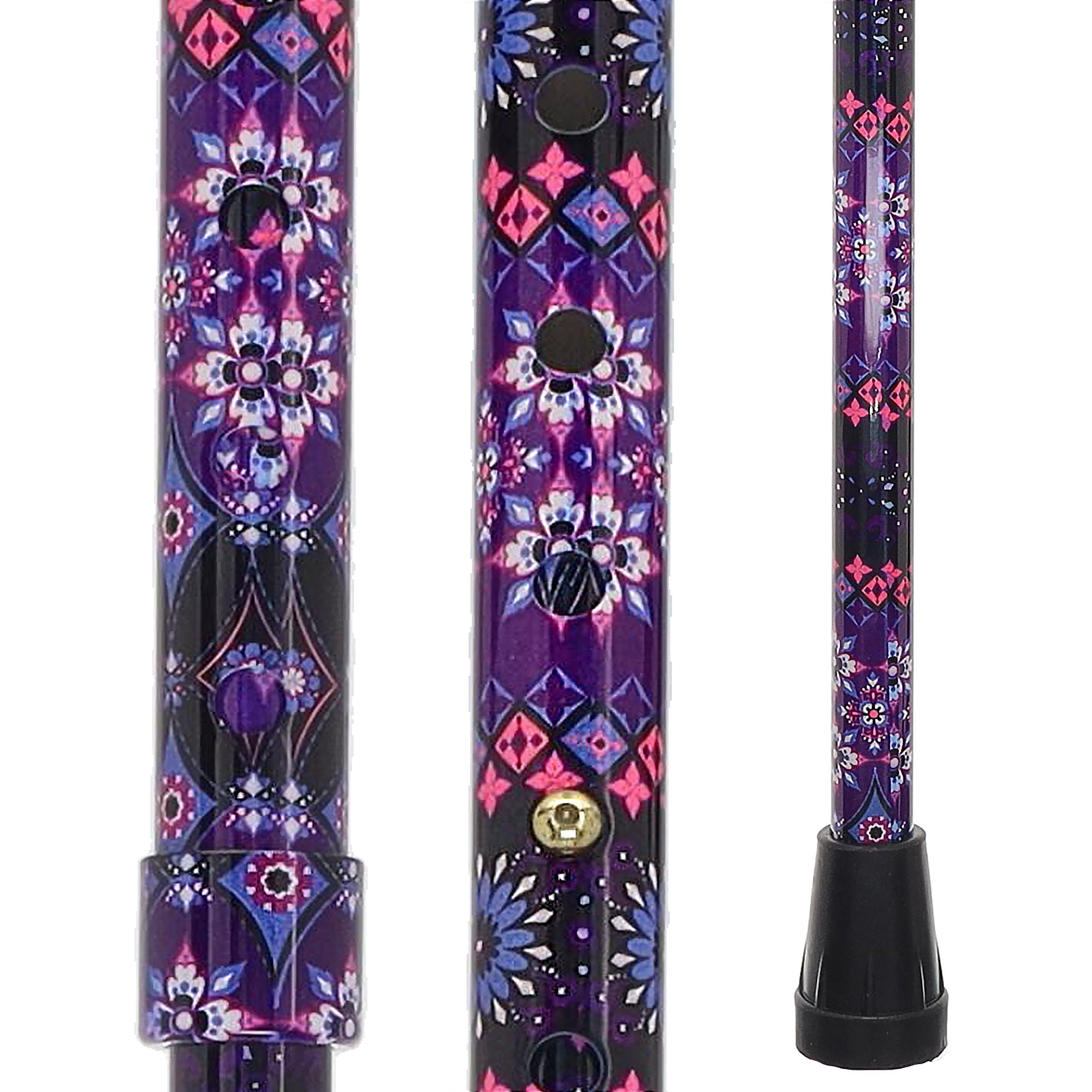 Pretty Purple Adjustable Derby Walking Cane with Engraved Collar w/ SafeTbase Genuine Cheap Online