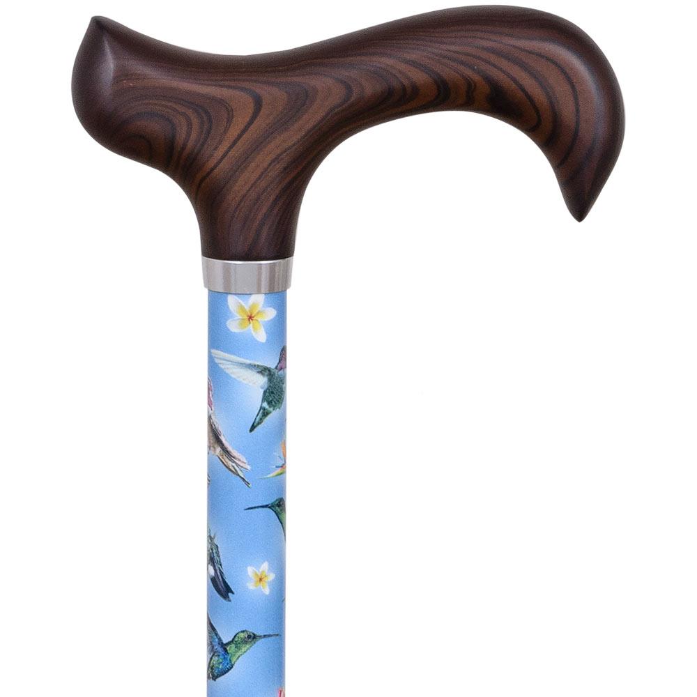 Scratch and Dent Hummingbirds Designer Adjustable Derby Walking Cane V1725 Free Shipping Low Pice Fee Shipping