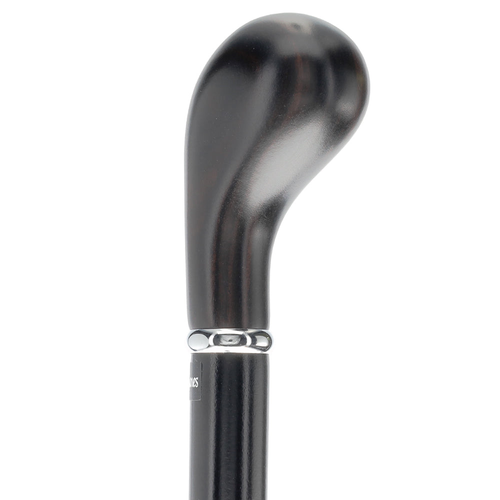 English Knob Ebony Wood Handle: Walking Stick, Beechwood Shaft Cheap Sale Release Dates