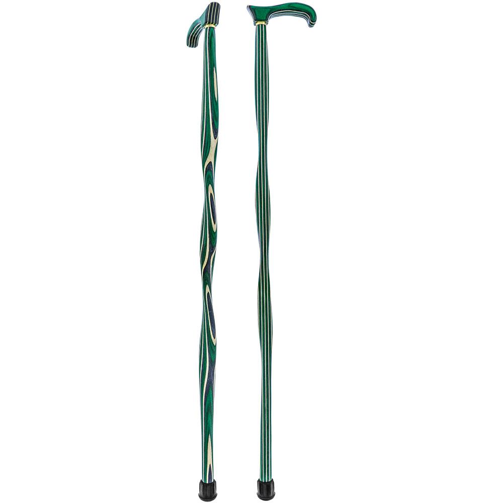 USA-Made Twisted Highlander Cane: Stylish Colorwood Laminate Cheap Best