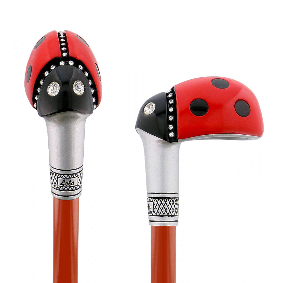 Lady Bug Lola Signature Carbon Fiber Walking Cane - 1 Red Shaft Cheap Websites