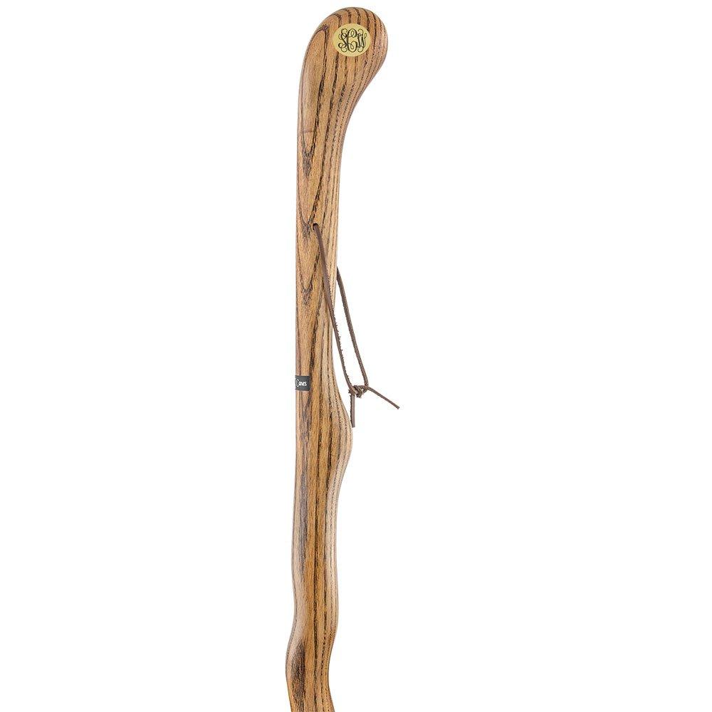 Brown Ash Riverbend Hiking Staff: Customizable with Engraving Where To Buy Low Pice