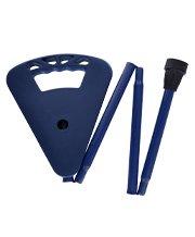 Flipstick Straight Folding Seat Cane Blue w/ Blue Bag - Non-Adjustable Pictures For Sale