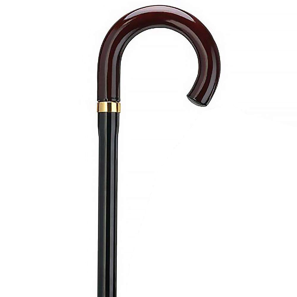 Folding Cane: Solid wood Crook Handle & aluminum shaft Cheap Pice Store