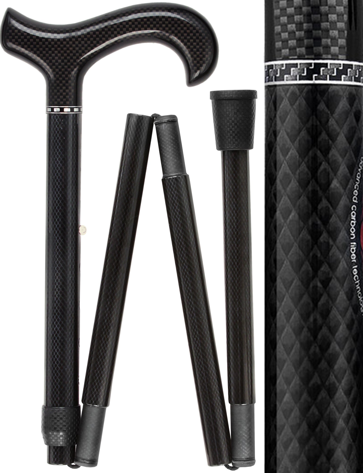 Lightweight Mesh Carbon Fiber Cane - Foldable & Adjust Free Shipping Outlet Locations