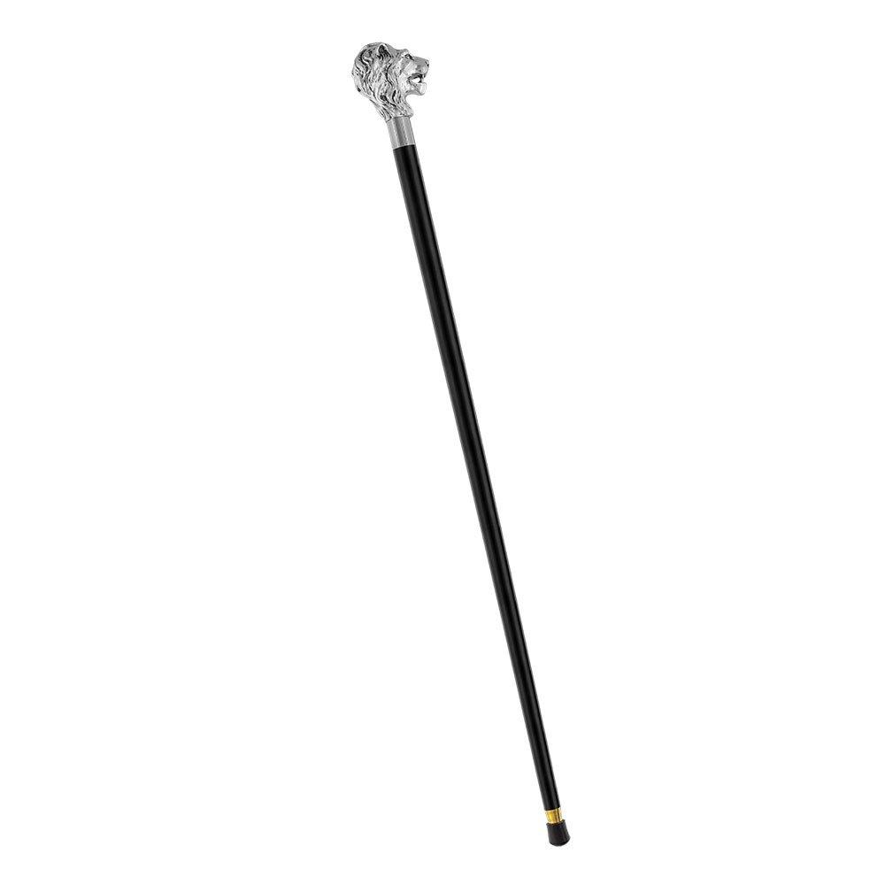 Italian Luxury: Majestic Lion Head Walking Stick, 925r Silver Cheap Sale Footlocker Finishline