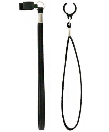 Black Leather-Style Cane Strap - Snap Clip for 16mm Shafts Outlet Locations For Sale